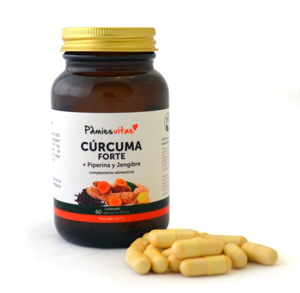 Cúrcuma Forte PV (60 cápsulas) Piperina y Jengibre
